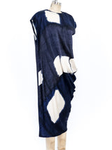 Gianni Versace Printed Silk Asymmetrical Dress Dress arcadeshops.com