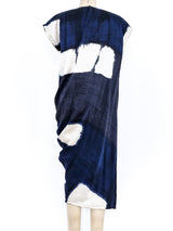 Gianni Versace Printed Silk Asymmetrical Dress Dress arcadeshops.com