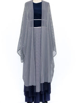 Carolyne Roehm Striped Palazzo Jumpsuit Ensemble Suit arcadeshops.com