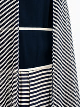Carolyne Roehm Striped Palazzo Jumpsuit Ensemble Suit arcadeshops.com
