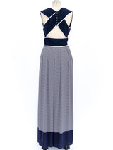 Carolyne Roehm Striped Palazzo Jumpsuit Ensemble Suit arcadeshops.com