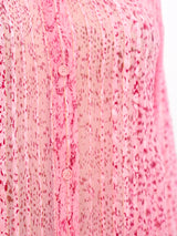 Animal Printed Ruffled Chiffon Blouse Top arcadeshops.com