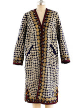 Afghani Coin Embellished Coat Jacket arcadeshops.com