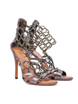 Alaia Chain Link High Heel Sandals, 37 Accessory arcadeshops.com