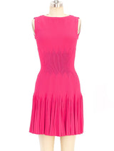 Alaia Fuchsia Sleeveless Dress Dress arcadeshops.com