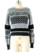Angora and Lurex Hand Knit Sweater Top arcadeshops.com