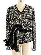 Animal Print Lurex Top Top arcadeshops.com