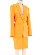 Gianni Versace Tangerine Skirt Suit Suit arcadeshops.com