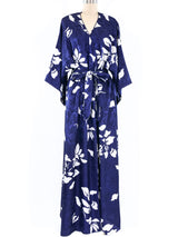 Mary McFadden Satin Wrap Style Robe Dress arcadeshops.com