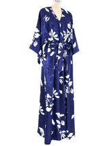 Mary McFadden Satin Wrap Style Robe Dress arcadeshops.com