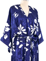 Mary McFadden Satin Wrap Style Robe Dress arcadeshops.com