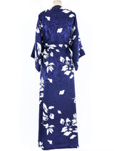 Mary McFadden Satin Wrap Style Robe Dress arcadeshops.com