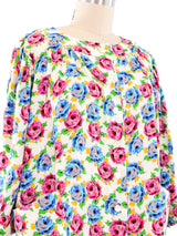 Emanuel Ungaro Rose Printed Blouse Top arcadeshops.com