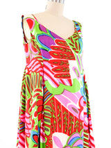 1960's Graphic Printed Dress Dress arcadeshops.com