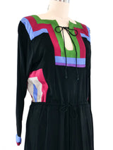 Janice Wainwright Colorblock Peasant Dress Dress arcadeshops.com