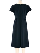 1960's Courreges Black Shift Dress Dress arcadeshops.com