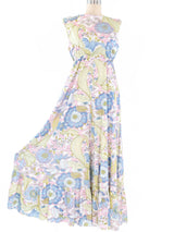 1960's Floral Printed Jumpsuit Jumpsuit arcadeshops.com