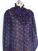 Givenchy Printed Chiffon Top Top arcadeshops.com