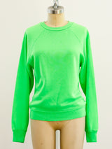 Neon Green Blank Sweatshirt T-shirt arcadeshops.com