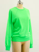 Neon Green Blank Sweatshirt T-shirt arcadeshops.com