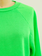 Neon Green Blank Sweatshirt T-shirt arcadeshops.com