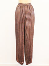 Krizia Copper Pleated Harem Pants Pants arcadeshops.com