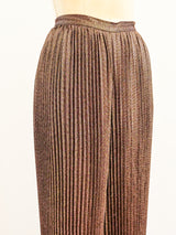 Krizia Copper Pleated Harem Pants Pants arcadeshops.com