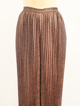 Krizia Copper Pleated Harem Pants Pants arcadeshops.com