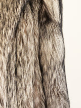 Silver Fox Fur Coat Jacket arcadeshops.com