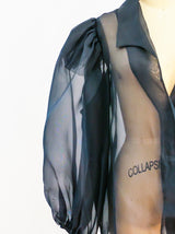 Organza Balloon Sleeve Top Top arcadeshops.com