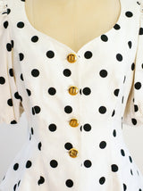 Polka Dot Puff Sleeve Jacket Jacket arcadeshops.com