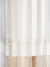 Waterfall Beaded White Mini Dress arcadeshops.com