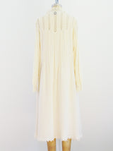 Giorgio di Sant'Angelo Ivory Cotton Dress Dress arcadeshops.com