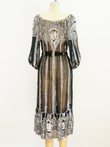 Sequin Embellished Silk Chiffon Dress Dress arcadeshops.com