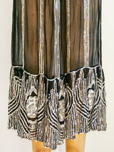 Sequin Embellished Silk Chiffon Dress Dress arcadeshops.com