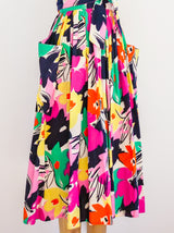 Victor Costa Floral Cotton Wrap Jumper Dress arcadeshops.com