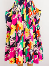 Victor Costa Floral Cotton Wrap Jumper Dress arcadeshops.com