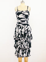 Louis Feraud Tiered Chiffon Dress Dress arcadeshops.com