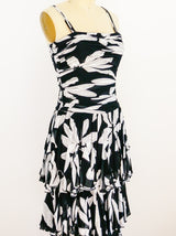 Louis Feraud Tiered Chiffon Dress Dress arcadeshops.com