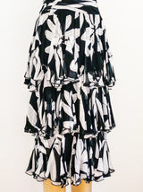 Louis Feraud Tiered Chiffon Dress Dress arcadeshops.com