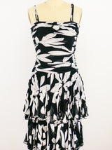 Louis Feraud Tiered Chiffon Dress Dress arcadeshops.com
