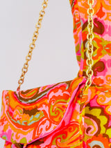 1960's Paisley Mini Dress with Matching Bag Dress arcadeshops.com