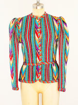 Yves Saint Laurent Ikat Knit Jacket Jacket arcadeshops.com
