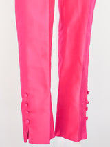 Donna Karan Fuchia Raw Silk Pants Pants arcadeshops.com