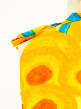 1960's Tropical Floral Sleeveless Maxi Dress Dress arcadeshops.com