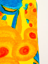 1960's Tropical Floral Sleeveless Maxi Dress Dress arcadeshops.com