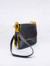 1970's Gucci Brown Leather Saddle Bag Accessory arcadeshops.com
