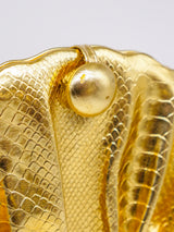 Gold Seashell Convertible Clutch Accessory arcadeshops.com