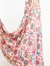 Bird Print Red Sleeveless Caftan Dress arcadeshops.com