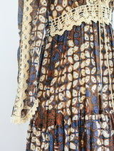 Gunne Sax Batik Maxi Dress Dress arcadeshops.com